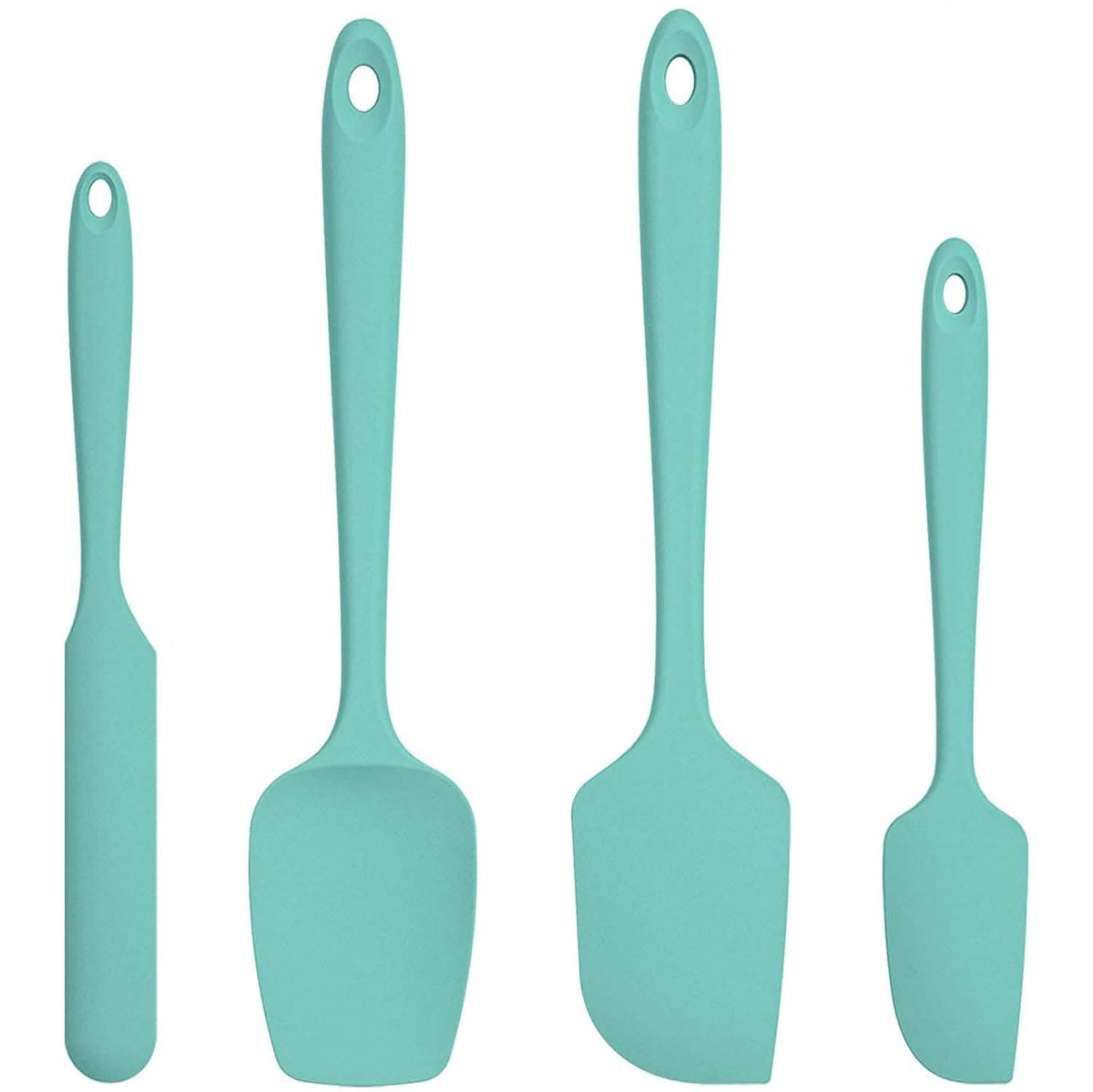 DailySale Kitchen Tools & Gadgets Teal U-Taste Silicone Spatula Set with 480 Degrees Fahrenheit Heat Resistant