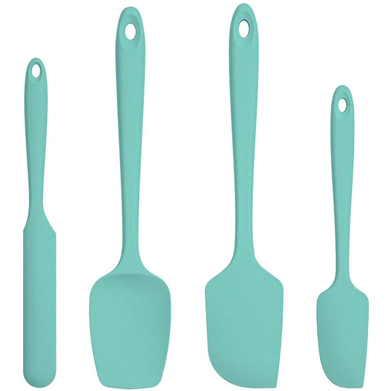 DailySale Kitchen Tools & Gadgets Teal U-Taste Silicone Spatula Set with 480 Degrees Fahrenheit Heat Resistant