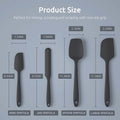 DailySale Kitchen Tools & Gadgets U-Taste Silicone Spatula Set with 480 Degrees Fahrenheit Heat Resistant