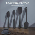 DailySale Kitchen Tools & Gadgets U-Taste Silicone Spatula Set with 480 Degrees Fahrenheit Heat Resistant