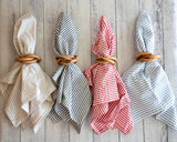 Dot and Army Napkin Rings Wood Bangles Napkin Rings, set of four