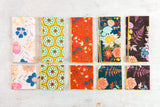 Dot and Army Napkins Winter Blue Floral Cloth Napkins, set of four