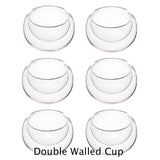 Fancy & Stacy glassware [6 double walled cups] 6 double walled cups
