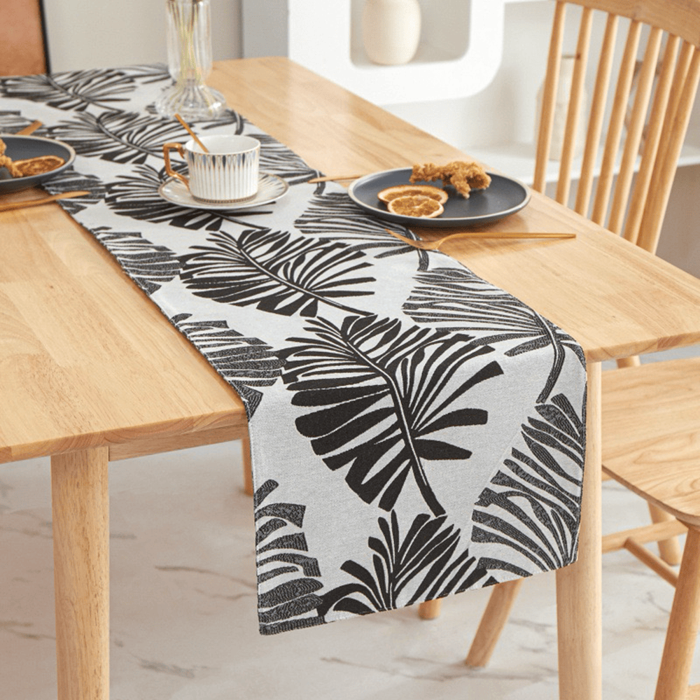 Fancy & Stacy TR New Table Cloth 13''x95'' Black New Table Cloth/Runner/Plants