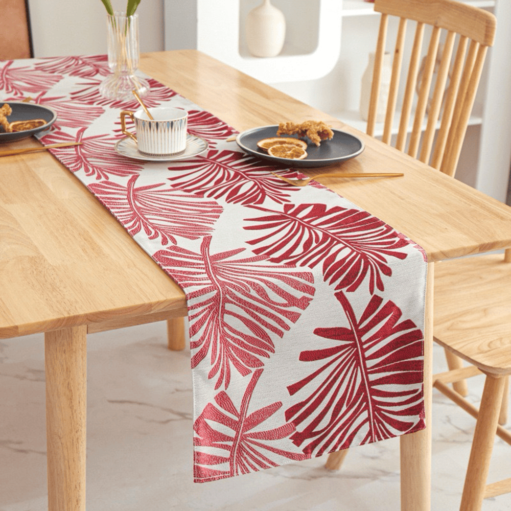 Fancy & Stacy TR New Table Cloth 13''x95'' Red New Table Cloth/Runner/Plants