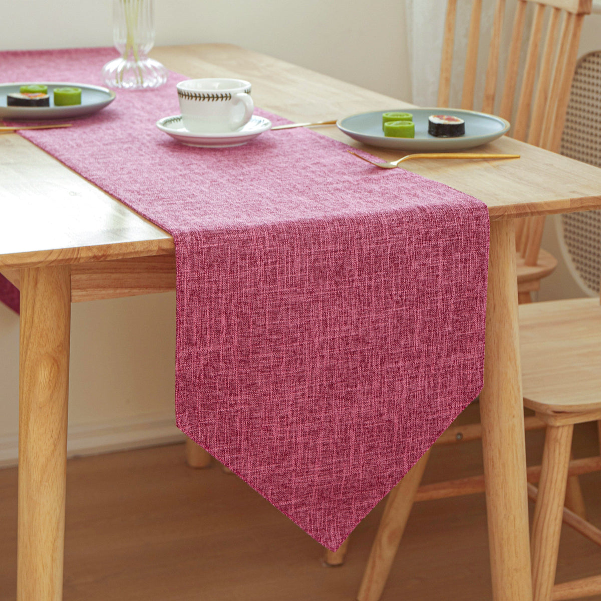 Fancy & Stacy TRT Pink TRT Table Cloth Triangle Edges 12" W x 71" L