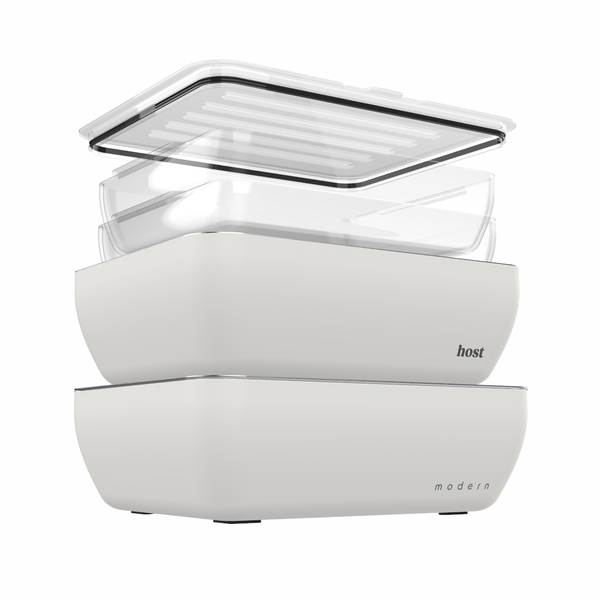 Host Modern 2 Thermal Serving Dishes + 2 Glass Baking Dishes