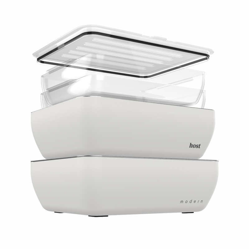 Host Modern 2 Thermal Serving Dishes + 2 Glass Baking Dishes