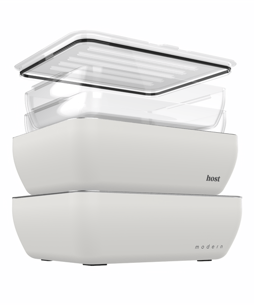 Host Modern 2 Thermal Serving Dishes + 2 Glass Baking Dishes