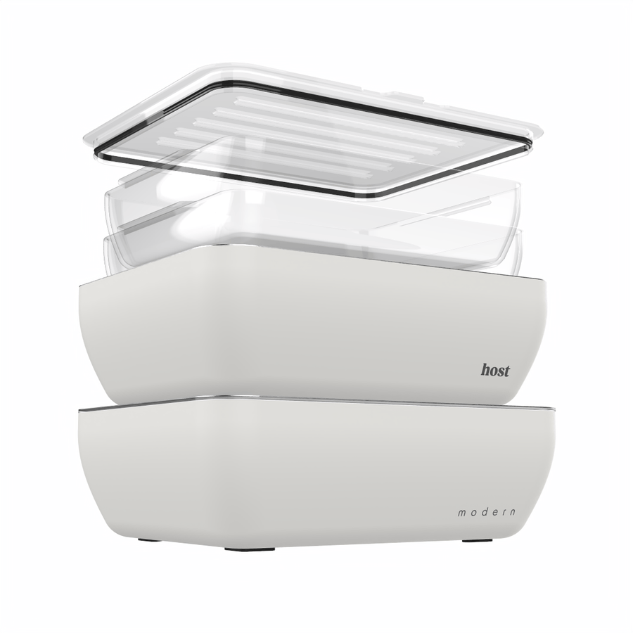 Host Modern 2 Thermal Serving Dishes + 2 Glass Baking Dishes