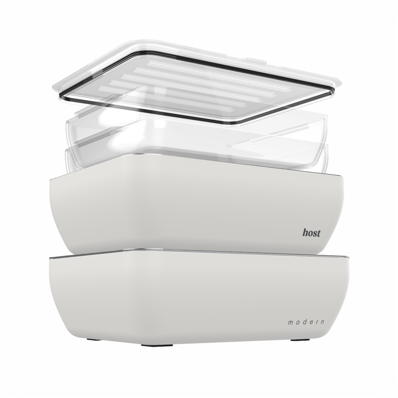 Host Modern 2 Thermal Serving Dishes + 2 Glass Baking Dishes