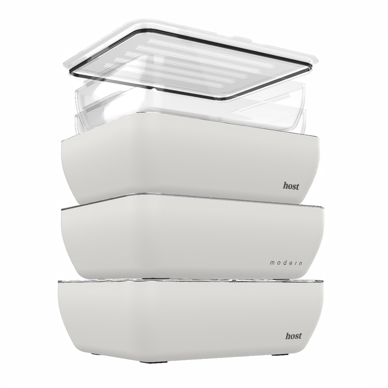 Host Modern 3 Thermal Serving Dishes + 2 Glass Baking Dishes