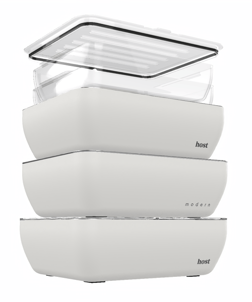 Host Modern 3 Thermal Serving Dishes + 2 Glass Baking Dishes