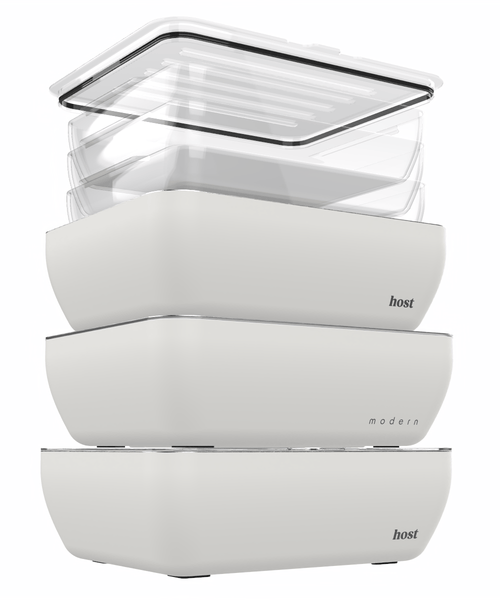 Host Modern 3 Thermal Serving Dishes + 3 Glass Baking Dishes