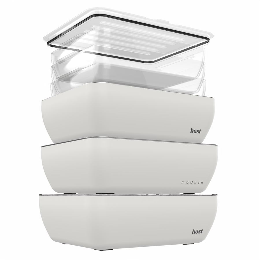 Host Modern 3 Thermal Serving Dishes + 3 Glass Baking Dishes