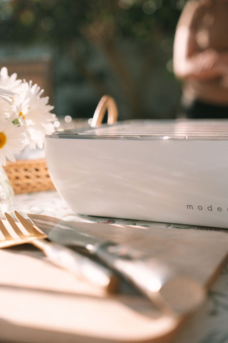 Host Modern 3 Thermal Serving Dishes + 3 Glass Baking Dishes + Carry Bag