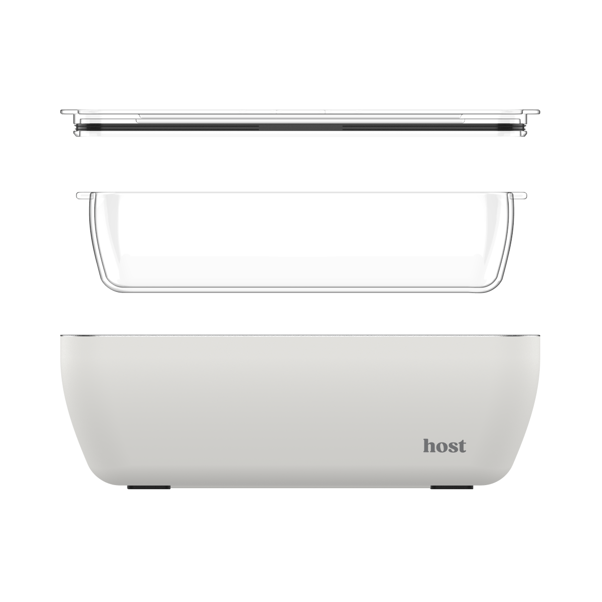 Host Modern 3 Thermal Serving Dishes + 3 Glass Baking Dishes + Carry Bag