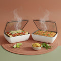 Host Modern 3 Thermal Serving Dishes + 3 Glass Baking Dishes + Carry Bag
