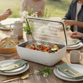 Host Modern 3 Thermal Serving Dishes + 3 Glass Baking Dishes + Carry Bag