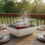 Host Modern 3 Thermal Serving Dishes + 3 Glass Baking Dishes + Carry Bag