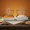 Host Modern 3 Thermal Serving Dishes + 3 Glass Baking Dishes + Carry Bag