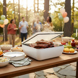 Host Modern 3 Thermal Serving Dishes + 3 Glass Baking Dishes + Carry Bag