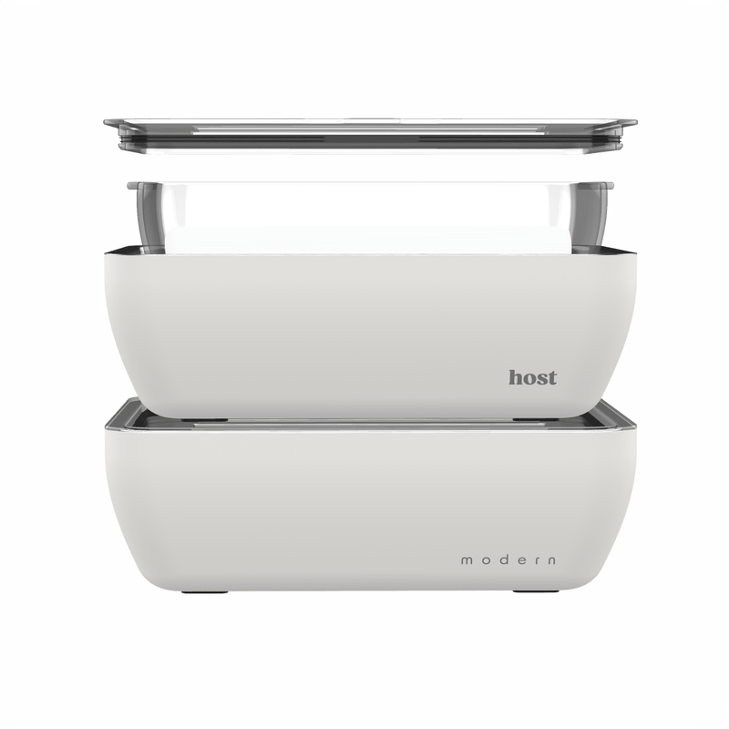 Host Modern Double Thermal Serving Dish + Glass Baking Dish Thermal Serving Dish