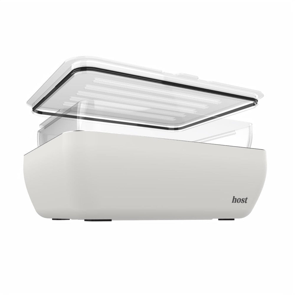 Host Modern Glass Baking Dish nested inside the Thermal Serving Dish