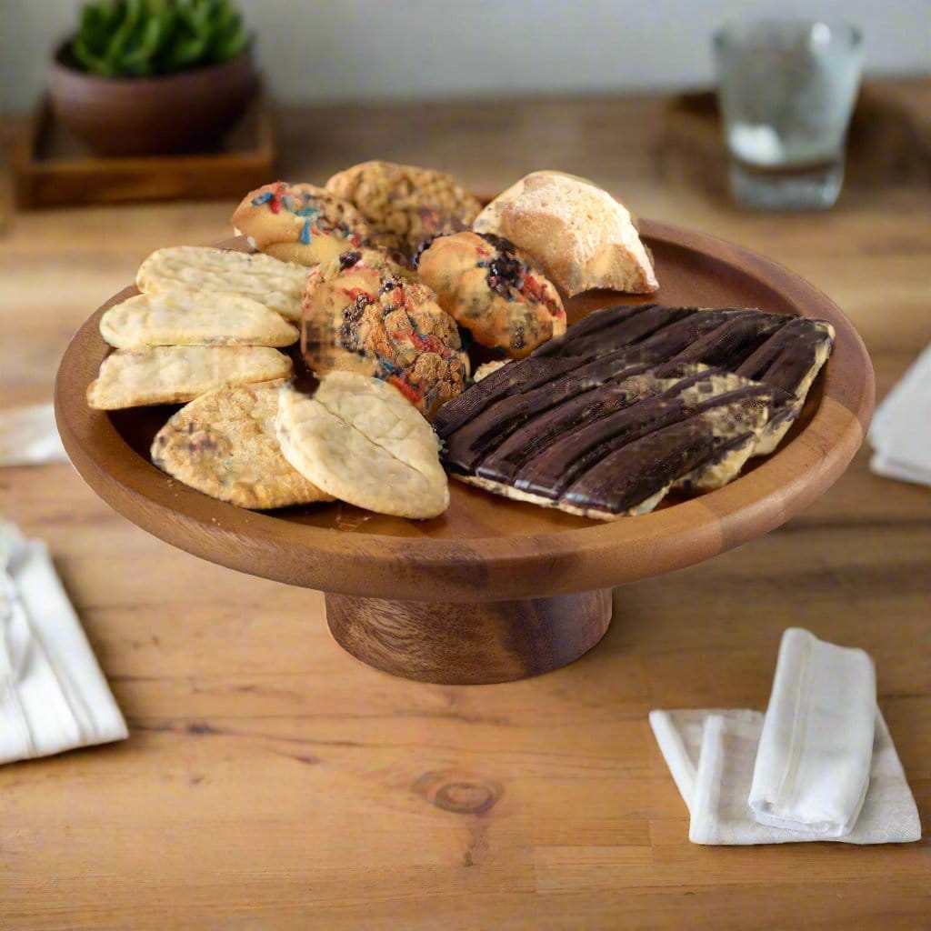 Kalmar Home cake plate natural base Cake Stand - large