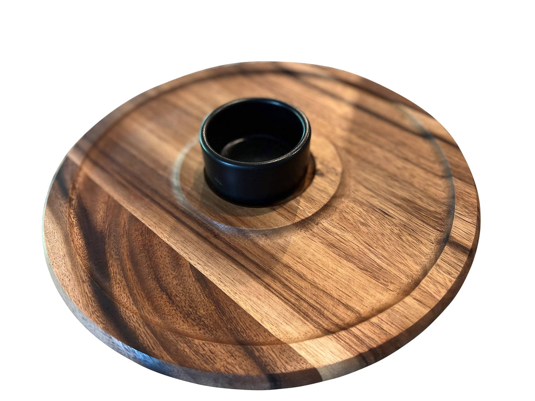 Kalmar Home ceramics Medium Chip n Dip with Ceramic Bowl