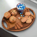 Kalmar Home Serving Tray Oval Tray with Handles