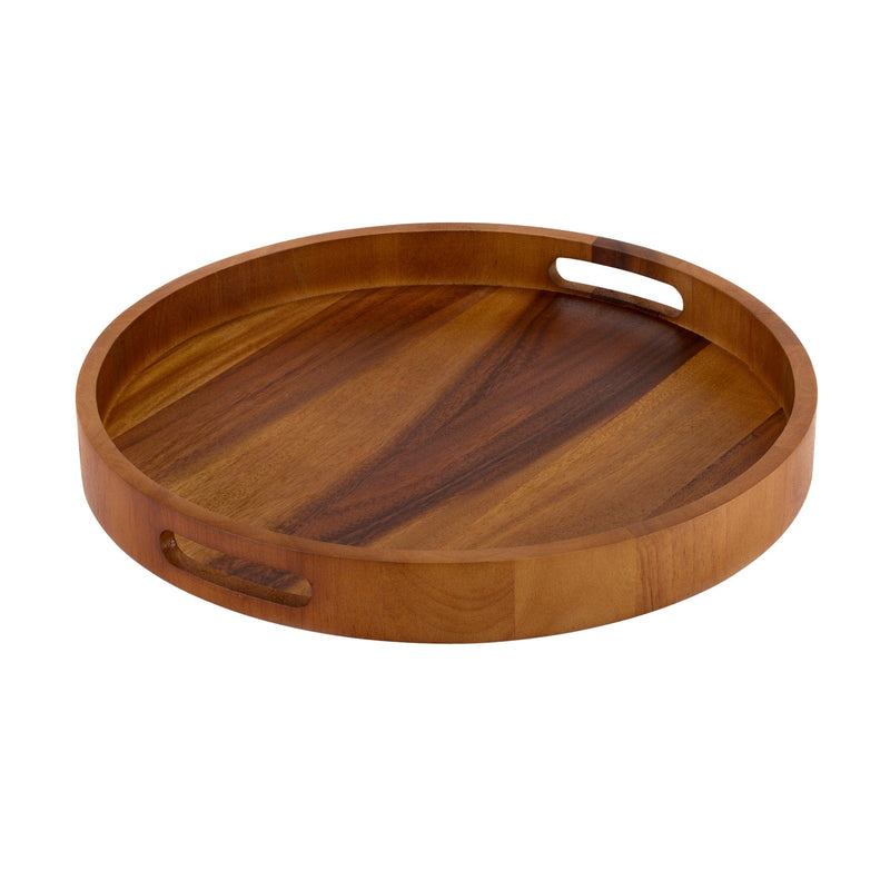 Kalmar Home Serving Tray Round Serving Trays - Solid Bottom