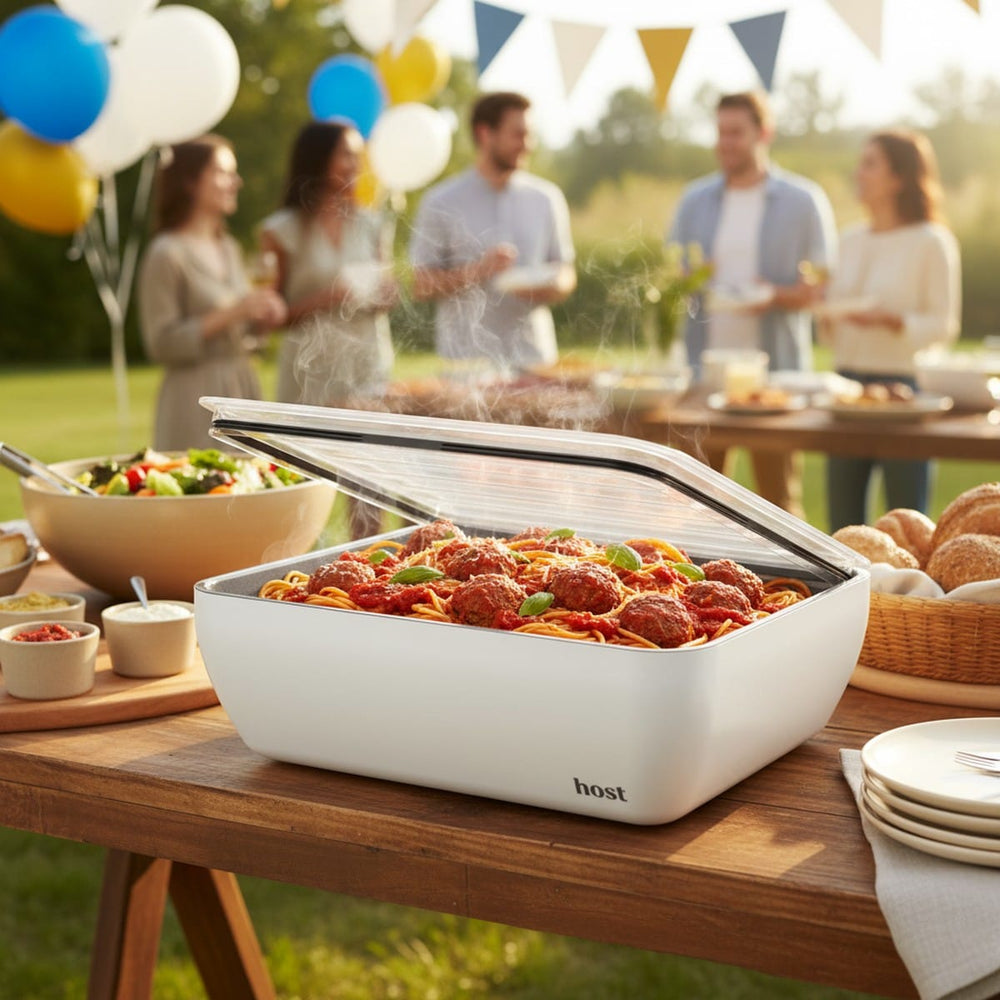 Thermal serving dish dimensions and compatible inserts