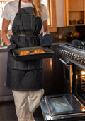 MI COCINA / UBI-IND Apron Raw Denim THE SELVEDGE APRON WITH REMOVABLE LEATHER