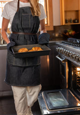 MI COCINA / UBI-IND Apron Raw Denim THE SELVEDGE APRON WITH REMOVABLE LEATHER