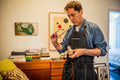 MI COCINA / UBI-IND Apron Raw Denim THE SELVEDGE APRON WITH REMOVABLE LEATHER