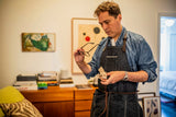 MI COCINA / UBI-IND Apron Raw Denim THE SELVEDGE APRON WITH REMOVABLE LEATHER