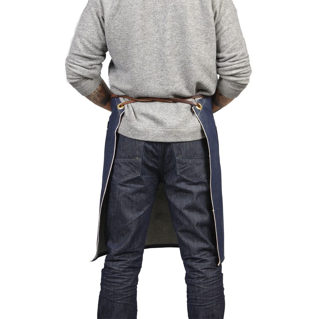 MI COCINA / UBI-IND Apron Raw Denim THE SELVEDGE APRON WITH REMOVABLE LEATHER