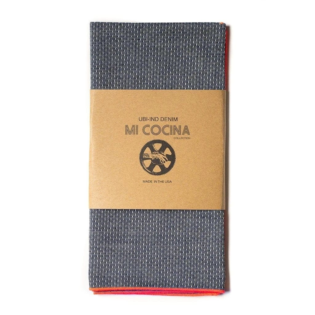 MI COCINA / UBI-IND Napkin Fluorescent Red DOBBY CHAMBRAY NAPKIN