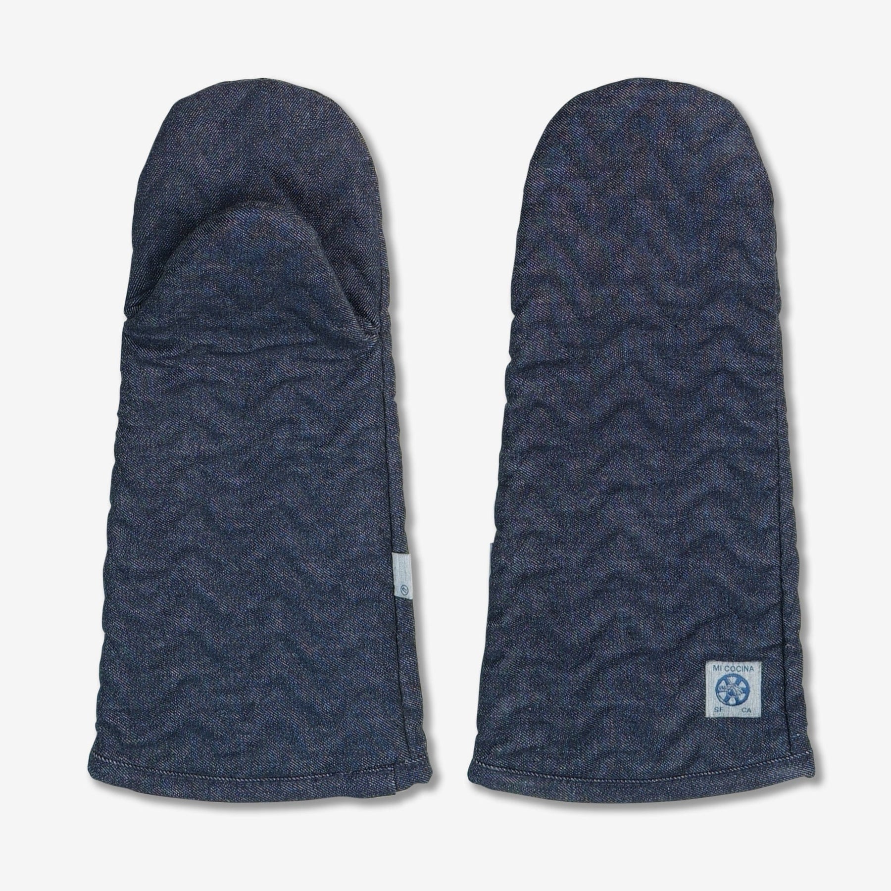 MI COCINA / UBI-IND Oven Mitt Raw Denim EL HERRINGBONE OVEN MITT (LARGE)