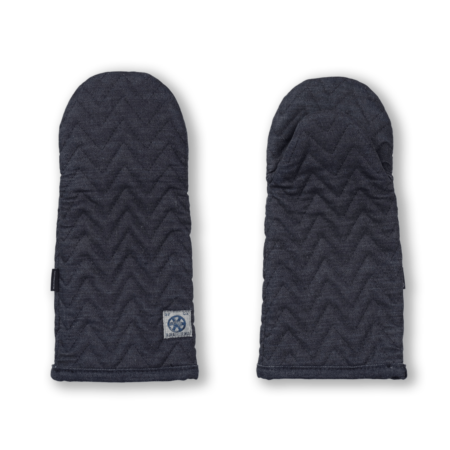 MI COCINA / UBI-IND Oven Mitt Raw Denim STANDARD HERRINGBONE OVEN MITT