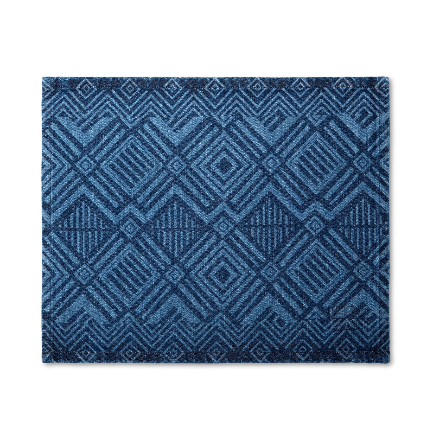 MI COCINA / UBI-IND Placemat KUBA DIAMOND - MEDIUM VINTAGE DIASPORA PLACEMAT - LASER PRINTED DENIM