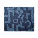 MI COCINA / UBI-IND Placemat MUD PRINT - MEDIUM DIASPORA PLACEMAT - LASER PRINTED DENIM
