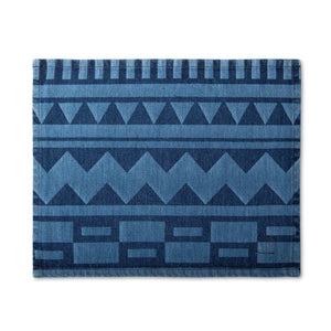 MI COCINA / UBI-IND Placemat SHONA GEO - MEDIUM VINTAGE DIASPORA PLACEMAT - LASER PRINTED DENIM