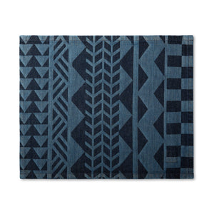 MI COCINA / UBI-IND Placemat VOLTA - DARK VINTAGE DIASPORA PLACEMAT - LASER PRINTED DENIM