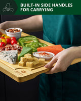 Royal Craft Wood Cutting Board Set Cutting Board Set of 3, Bamboo