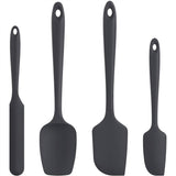 DailySale Kitchen Tools & Gadgets Black U-Taste Silicone Spatula Set with 480 Degrees Fahrenheit Heat Resistant
