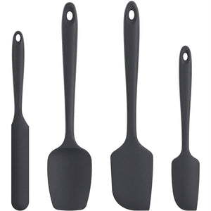 DailySale Kitchen Tools & Gadgets Black U-Taste Silicone Spatula Set with 480 Degrees Fahrenheit Heat Resistant