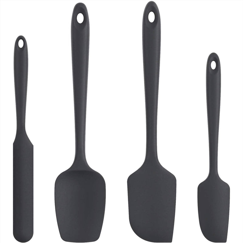 DailySale Kitchen Tools & Gadgets Black U-Taste Silicone Spatula Set with 480 Degrees Fahrenheit Heat Resistant