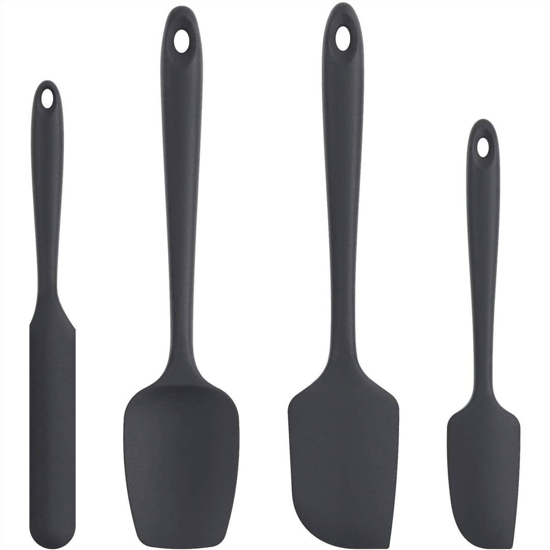 DailySale Kitchen Tools & Gadgets Black U-Taste Silicone Spatula Set with 480 Degrees Fahrenheit Heat Resistant